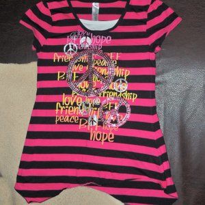 Magnetic - Lively Graphic Short Sleeved Stripedy-Tee